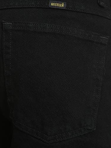 Rustler Men's Classic Regular Fit Jean,Coal Black,38W x 30L - Image 6