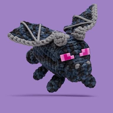 The Woobles Minecraft Crochet Kit – Beginner Crochet Kit for Adults & Kids, Easy Knitting Kit with Woobles Yarn, DIY Crafts, Crochet Animals, Minecraft Toys, Gift for Gamers & Crafters (Ender Dragon) - Image 2
