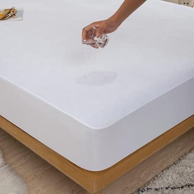 Kingnex Full Size Mattress Protector Waterproof Matressprotector Quiet Breathable - Premium Soft Bamboo Viscose Terry Fitted Bed Mattress Cover - Image 2