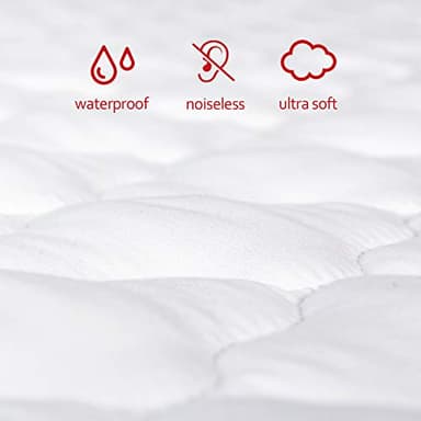 Pack and Play Mattress Pad Sheets Cover Waterproof, Soft Quilted Fit Graco Pamo Babe Pack and Play Mattress Protector 27" X 39", Baby Portable Mini Cribs and Foldable Mattresses Pad - Image 2