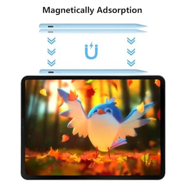 Stylus Pen for iPad A16 11th 10th 9th 8th 7th 6th Generation, iPad Pro 12.9 11 13 inch M4, iPad Air M3 M2 5th 4th 3rd Gen, iPad mini A17 Pro 7 6 5, for Apple Pencil Pro 1st 2nd Gen Alternative (Blue) - Image 7