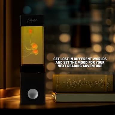 SKYLAR Jellyfish Musical Mood Light with 7 Color Cycles, Wireless Jellyfish Aquarium Lamp with Built-in Bluetooth Speaker, Realistic Aquatic Motion, 5-Hour Playtime, Comes with Rechargeable Battery - Image 4