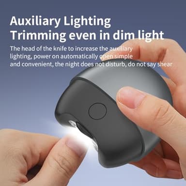 Electric Nail Clipper for Baby, Adults & Seniors - Safe USB Rechargeable Nail Trimmer with LED Light & Adjustable Speed - Gentle & Precise Nail Care Tool for All Ages - Image 4