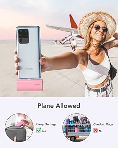 charmast Small Portable Charger for iPhone 16/15, 5000mAh Ultra-Compact 20W PD Fast Charging USB C Power Bank Mini Battery Pack Compatible with iPhone 16/16 Pro Max/15/15 Pro Max, Samsung S24 - Image 6