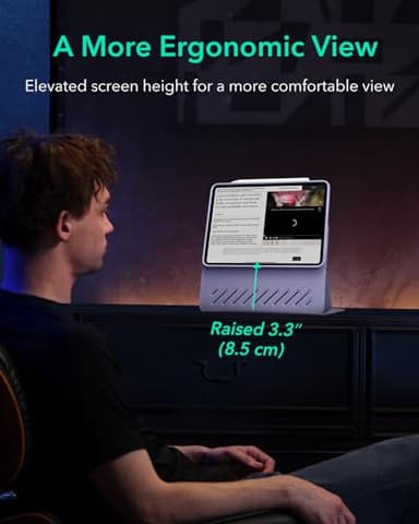 ESR for iPad Air 11 Inch Case M3/M2 (2025/2024), iPad Air 5th/4th Gen Case (2022/2020) 10.9 Inch, Removable Magnetic Cover, Adjustable Portrait/Landscape Stand, 9 Standing Angles, Purple - Image 5