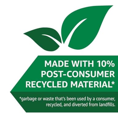 Amazon Basics 13 Gallon Flextra Strength Tall Kitchen Drawstring Trash Bags, Clean Fresh Scnet, Tear Resistant, 10% Post Consumer Recycled, 120 Count - Image 7