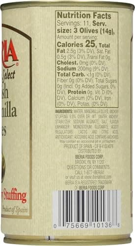 Iberia Spanish Manzanilla Olives Stuffed with Anchovies, 5.25 Oz (Pack of 12) - Image 4