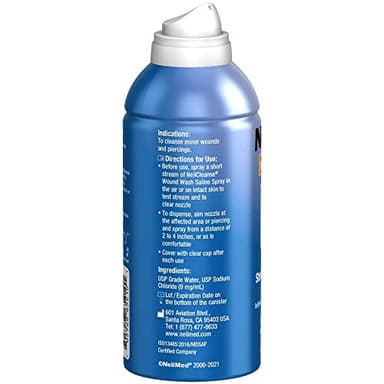 NeilMed Cleanse Sterile Saline Wound Wash, 6.3 Ounce - Image 2