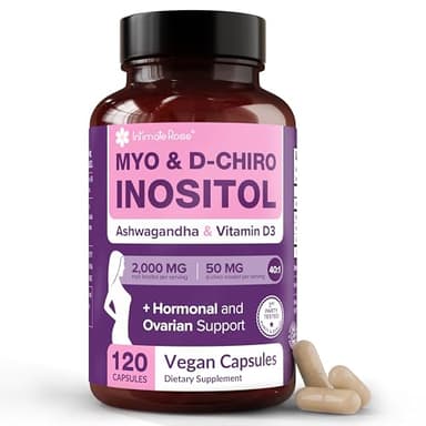 Intimate Rose Myo-Inositol & D-Chiro Inositol Supplement for Women - Hormone Balance & Ovarian Support for Women - Ideal 40:1 Ratio, Vitamin D3 + Ashwagandha - Image 1