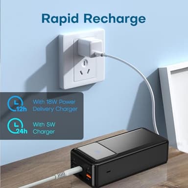 ENRIPRT Portable Charger Power Bank 50000mAh, 5 Outputs & 3 Inputs,22.5W USB C Fast Charging External Battery Pack LED Display Huge Capacity Phone Charger for iPhone Samsung,Android etc - Image 5