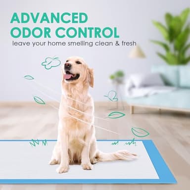 JollyMate Dog Pee Pads Extra Large 36"x36", X-Large Puppy Training Pads with Adhesive Tabs, 6 Layers Thick, Super Absorbent, Leak-Proof, Quick-Dry, Potty Pads for Dogs and Puppies (50, 36*36IN) - Image 7