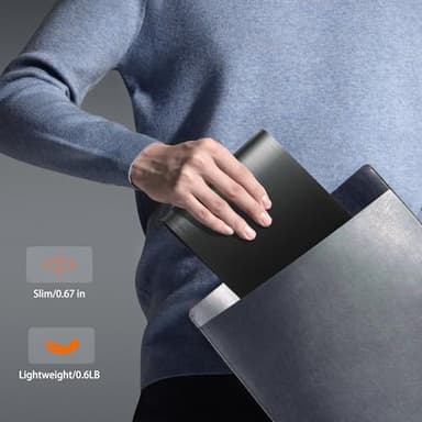 juwuoi External CD/DVD Drive for Laptop PC CD DVD Player USB 3.0 Portable Optical Drive CD Burner Compatible with Windows 10 11 Linux Mac OS (Black) - Image 9