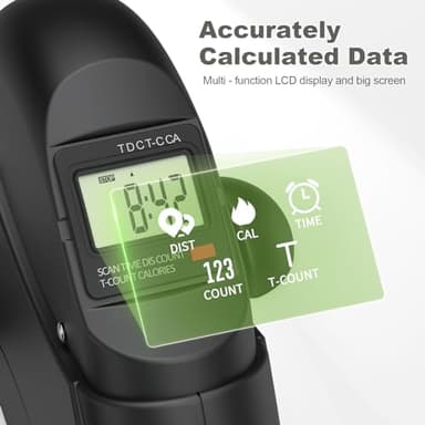 FEIERDUN Mini Exercise Bike, Under Desk Bike Pedal Exerciser for Arm/Leg Exercise, Adjustable Magnetic Resistance Desk Cycle with LCD Screen Display for Home/Office Workout - Image 2