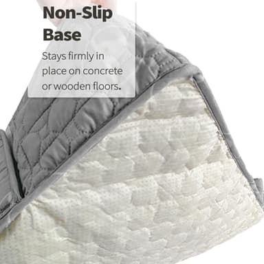 PJYuCien Dog Playpen Bottom Pad Fits for 36 Inch 4 Panels Exercise Pet Pen, Using as a Fence Stabilization and Puppy Pen Mat, Hoop and Loop Design, Grey (Playpen Not Included) - Image 8