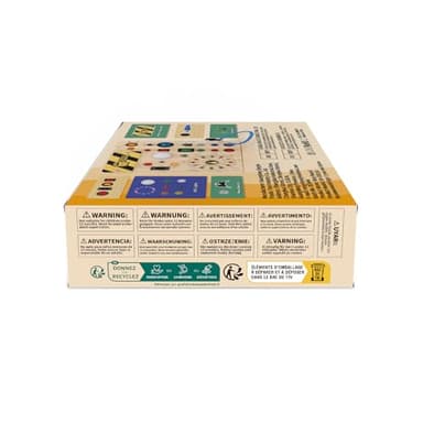 Iabedi Busy Board, Montessori Toy for 1-3 Years Old, Wooden Toddler Sensory Travel Toy, Ideal Gift for 1+ Year Old Boys (Busy Board Plus V2), Medium, Yellow - Image 11