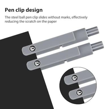 Ddaowanx Gel Pens, 0.5mm Fine Point Quick Dry Black Ink Pens Retractable, Nursing School Essentials,School Supplies, Gifts for Women (6Pcs-Black Ink) - Image 5