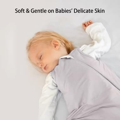 Okayinn BubblePanda Baby Sleep Sack 24-36 Months 100% Cotton 0.5 Tog Toddler Sleeping Sack 2t-3t for Babies Unisex 2-Way Zipper 3t Baby Wearable Blanket Lightweight Thin - Image 4