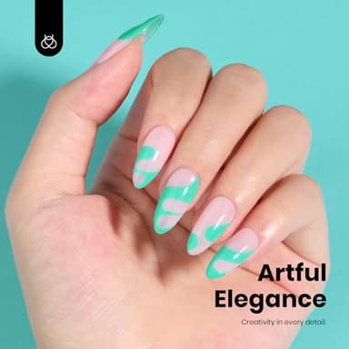 Beetles Green Teal Gel Nail Polish - Hema-Free Turquoise Mint Green Soak Off Gel Polish Island Reverie for DIY Manicure Salon 0.5Oz - Image 5