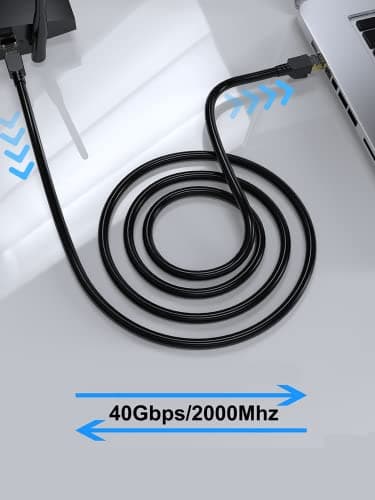 Cat 8 Ethernet Cable 100ft Shielded, Indoor&Outdoor, Heavy Duty High Speed Direct Burial 26AWG Cat8 Network Wire, 40Gbps 2000Mhz SFTP Patch Cord, In Wall&Weatherproof RJ45 Cable for Router/Modem/Xbox - Image 6