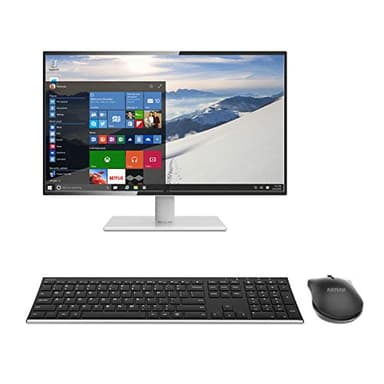 Arteck 2.4G Wireless Keyboard and Mouse Combo Stainless Steel Ultra Slim Full Size Keyboard and Ergonomic Mice for Computer Desktop PC Laptop and Windows 11/10/8 Build in Rechargeable Battery - Image 7