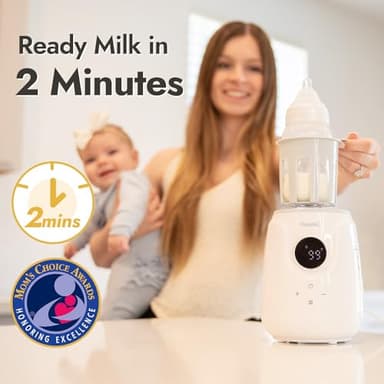 Papablic Ultra-Fast Bottle Warmer, Ready Milk in 2 Min, Baby Bottle Warmer for Breastmilk and Formula, Accurate Temperature Control and Automatic Shut-Off, Bottle Warmers for All Bottles - Image 2