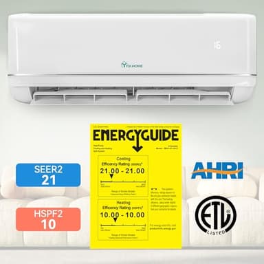 YITAHOME 24000 BTU Mini Split Air Conditioner Heat Pump System, 21 SEER2 208-230V Ductless Inverter System with Wi-Fi&Alexa Compatibility, Cover Up to 1500 Sq. Ft, Complete Installation Kit Included - Image 8