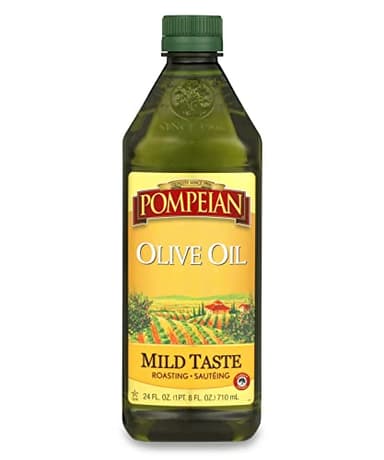Pompeian Mild Taste Olive Oil, High Heat Cooking, Baking & Sauteing, High Smoke Point, 24 Fl Oz - Image 1