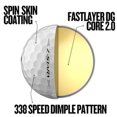 Srixon Z-Star Diamond 3 Golf Balls, White (36 Pack) - Image 4