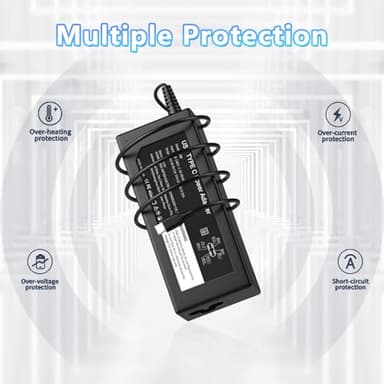 Ruilezyo 65W USB C Laptop Charger Compatible with Dell Laptop and Universal Chromebook Also Compatible with Lenovo Chromebook USB Type C Power Cord - Image 4