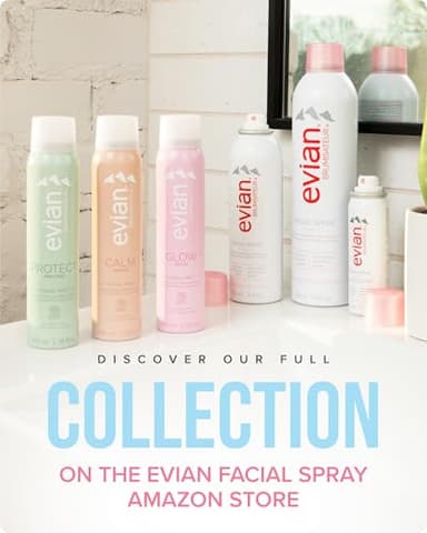 Evian Facial Spray 5 oz Duo Hydrating Mineral Water Mist for Face & Skin Refreshes Makeup, Sets, & Tones Facial Spray Twin Pack for Daily Skincare and Lightweight Facial Moisturizer Mist - Image 7
