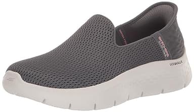 Skechers Women's Hands Free Slip-Ins Go Walk Flex-Relish Sneaker, Charcoal, 8 Wide - Image 1
