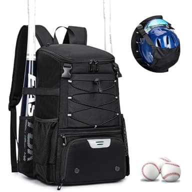 KAVIGOR Baseball Bag for Youth and Adult, Softball Backpack 40L Large Capacity, Bat Backpack with Shoes Compartment and Hidden Helmet Holder - Image 1
