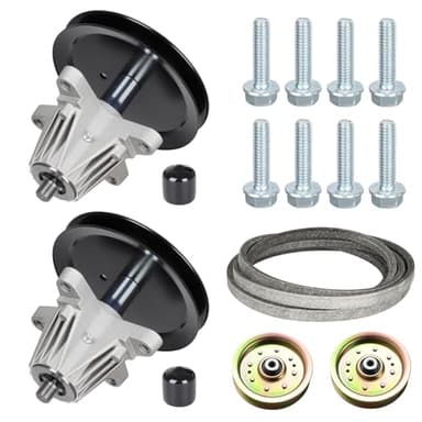 LTX1045 Deck Spindle Rebuild Kit Fit for 46'' Cub Cadet Troy Bilt Horse LTX1046, 2 Spindles 618-04636 618-04865, 2 Idler Pulleys 753-08171, 756-04129, 103 inch Belt 954-04219 - Image 9