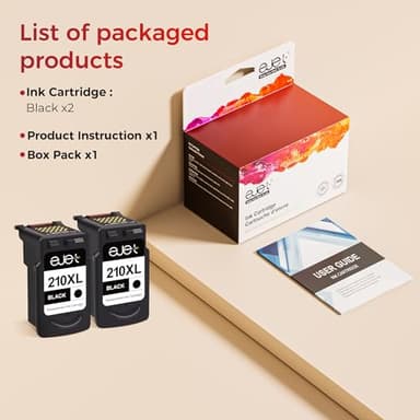 210XL Black Ink Cartridge Remanufactured Replacement for Canon 210XL Black Ink Cartridge 210 XL for Canon PIXMA IP2702 IP2702 MP230 MP250 MP270 MP280 MP480 MP490 MP495 MX320 MX330 MX340 MX410(2 Pack) - Image 6