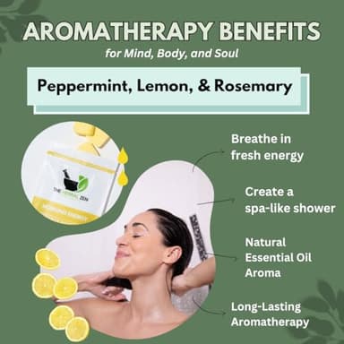 Morning Energy Shower Steamers Aromatherapy with Peppermint and Lemon Essential Oils Shower Bomb Aromatherapy, Spa Day Gifts, Self Care Gift, Birthday Gifts for Women and Men, Mothers Day Gift - Image 3