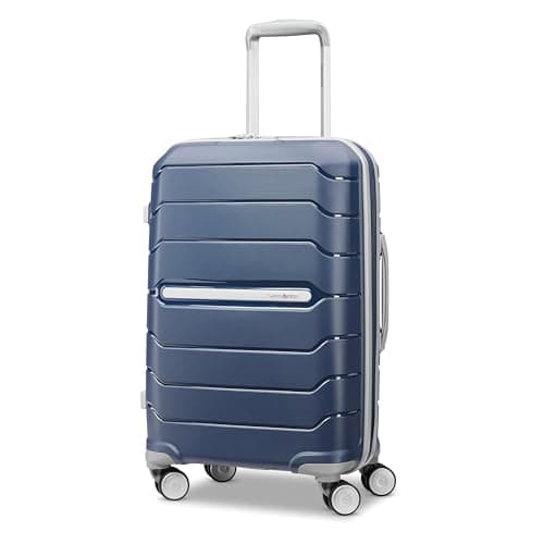 Samsonite Freeform Hardside Carry-On Luggage with Spinner Wheels - Hardshell Suitcase - TSA, Airline-Approved - Expandable Hard Shell, Smooth Rolling Wheels for Lightweight Travel - Navy - Image 1