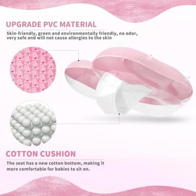 LOOWARTS Baby Float with Canopy,Infant Pool Float with Safety Seat,Baby Swimming Float & Swim Float & Water Float UPF50+ UV Protection for Toddler from 6 to 36 Months. - Image 2