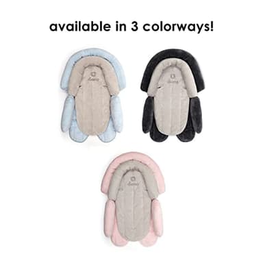Diono Cuddle Soft 2-in-1 Baby Head Neck Body Support Pillow For Newborn Baby Super Soft Car Seat Insert Cushion, Perfect for Infant Car Seats, Convertible Car Seats, Strollers, Gray/Pink - Image 8