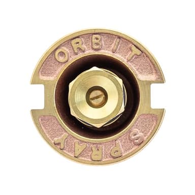 Orbit 54070 Brass Pop-Up Flush Head Sprinkler with Full Pattern Spray Nozzle - Image 3