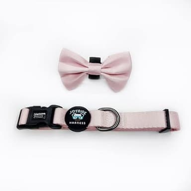 Joyride Harness Dog Collar with Removable Bowtie - Adjustable and Breathable for All Dog Breeds, Strong D-Ring and Heavy Duty Buckle, for Pet Lovers - Image 1