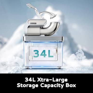 EUHOMY Commercial Ice Crusher, ETL Approval, Snow Cone Machine with Dual Blades - Image 3