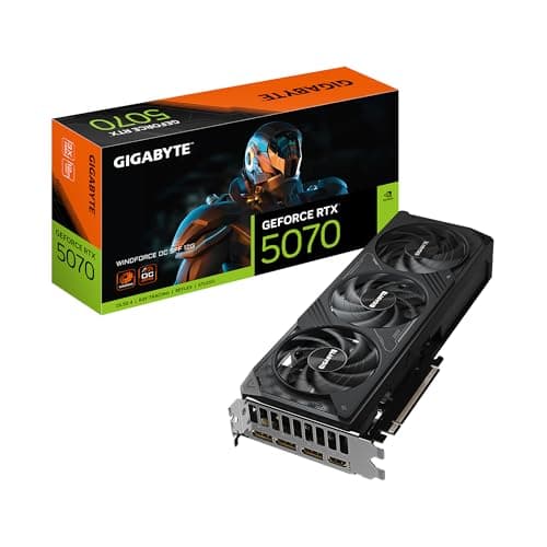 GIGABYTE GeForce RTX 5070 WINDFORCE OC SFF 12G Graphics Card, 12GB 192-bit GDDR7, PCIe 5.0, WINDFORCE Cooling System, GV-N5070WF3OC-12GD Video Card - Image 1