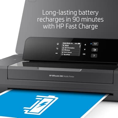 HP OfficeJet 200 Wireless Mobile Printer - Black, Battery included (CZ993A) - Image 5