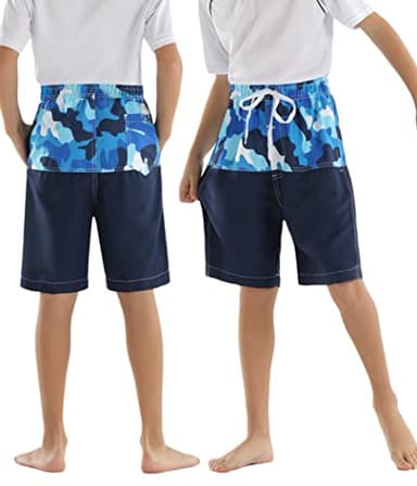 Rolimaka 3 Pack Boy's Swim Trunks Kid Board Shorts with Mesh Lining Youth Swimwear 10 12 - Image 4