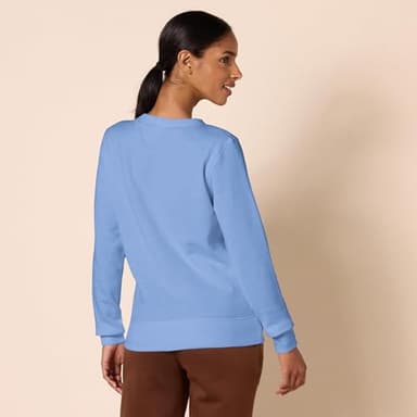 Amazon Essentials Women's Fleece Crewneck Pullover Sweatshirt (Available in Plus Size), Blue, Large - Image 3