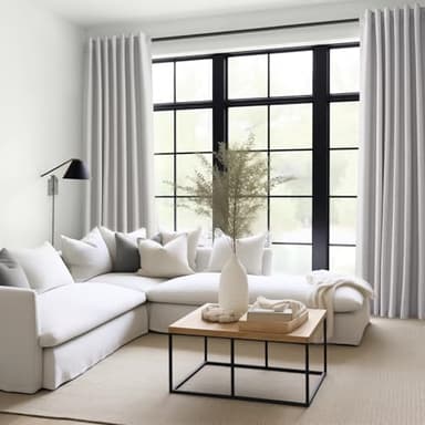 Topfinel 90 Inches Long Full Blackout Light Grey Linen Curtains for Bedroom, Pinch Pleat Black Out Curtains, Viral Farmhouse Modern Lined Track Drapes 2 Panels Set for Sliding Door Winter - Image 2