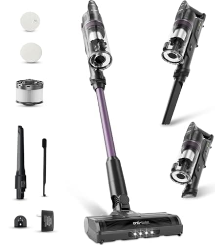 CANDY Cordless Vacuum Cleaner, Stick Vacuum Cordless Rechargeable,45Mins Powerful Suction Vacuum Cleaners for Home,Anti-Tangle,One-Click Dust Disposal,Lightweight for Hardwood Floor Carpet Pet Hair - Image 1