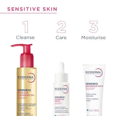Bioderma Sensibio Micellar Cleansing Oil, 1st Ecobiological Micellar Formula Gentle Face Cleanser That Deeply Cleanses, Soothes & Nourishes Skin with Oil-to-Milk Texture, Fragrance-Free, 5 Fl Oz - Image 5
