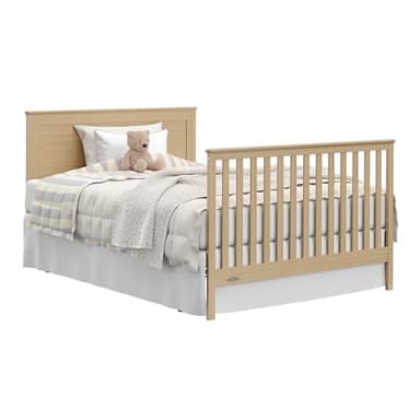 Graco Tristan 5-in-1 Convertible Crib with Drawer (Driftwood) – GREENGUARD Gold Certified, Fits Standard Crib Mattress, Premium Handle, Converts to Toddler Bed, Daybed, and Full-Size Bed - Image 10