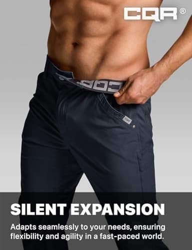 CQR Men's Vent Stretch Pants, Quick Dry Lightweight Casual Cargo Pants, Water Resistant Straight-Fit Utility Work Pants, Sedona Operator Navy, 32W x 32L - Image 5